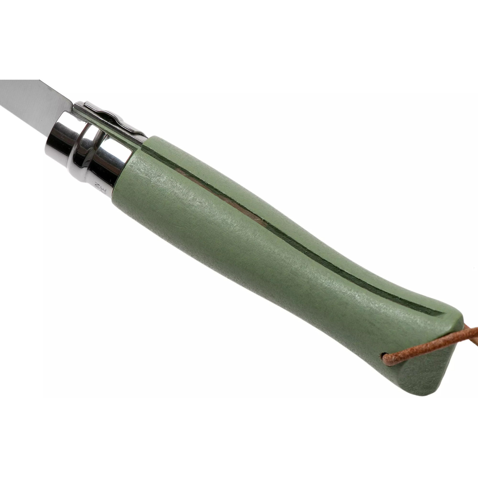 Opinel #6 Stainless Steel Bushwhacker Trekking Folding Pocket Knife (Sage)