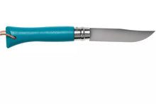 Load image into Gallery viewer, Opinel #6 Stainless Steel Trekking Folding Pocket Knife (Turquoise)