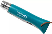 Load image into Gallery viewer, Opinel #6 Stainless Steel Trekking Folding Pocket Knife (Turquoise)
