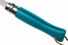 Load image into Gallery viewer, Opinel #6 Stainless Steel Trekking Folding Pocket Knife (Turquoise)
