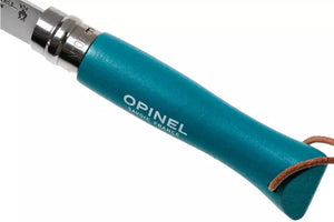 Opinel #6 Stainless Steel Trekking Folding Pocket Knife (Turquoise)