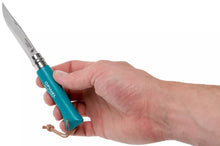 Load image into Gallery viewer, Opinel #6 Stainless Steel Trekking Folding Pocket Knife (Turquoise)