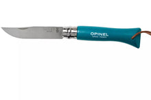 Load image into Gallery viewer, Opinel #6 Stainless Steel Trekking Folding Pocket Knife (Turquoise)