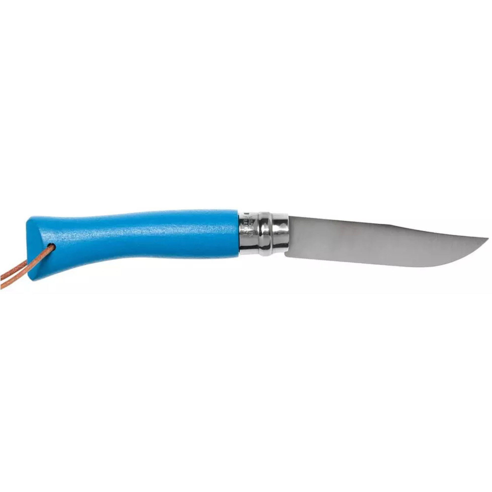 Opinel #7 Stainless Steel Bushwhacker Trekking Folding Pocket Knife (Cyan Blue)