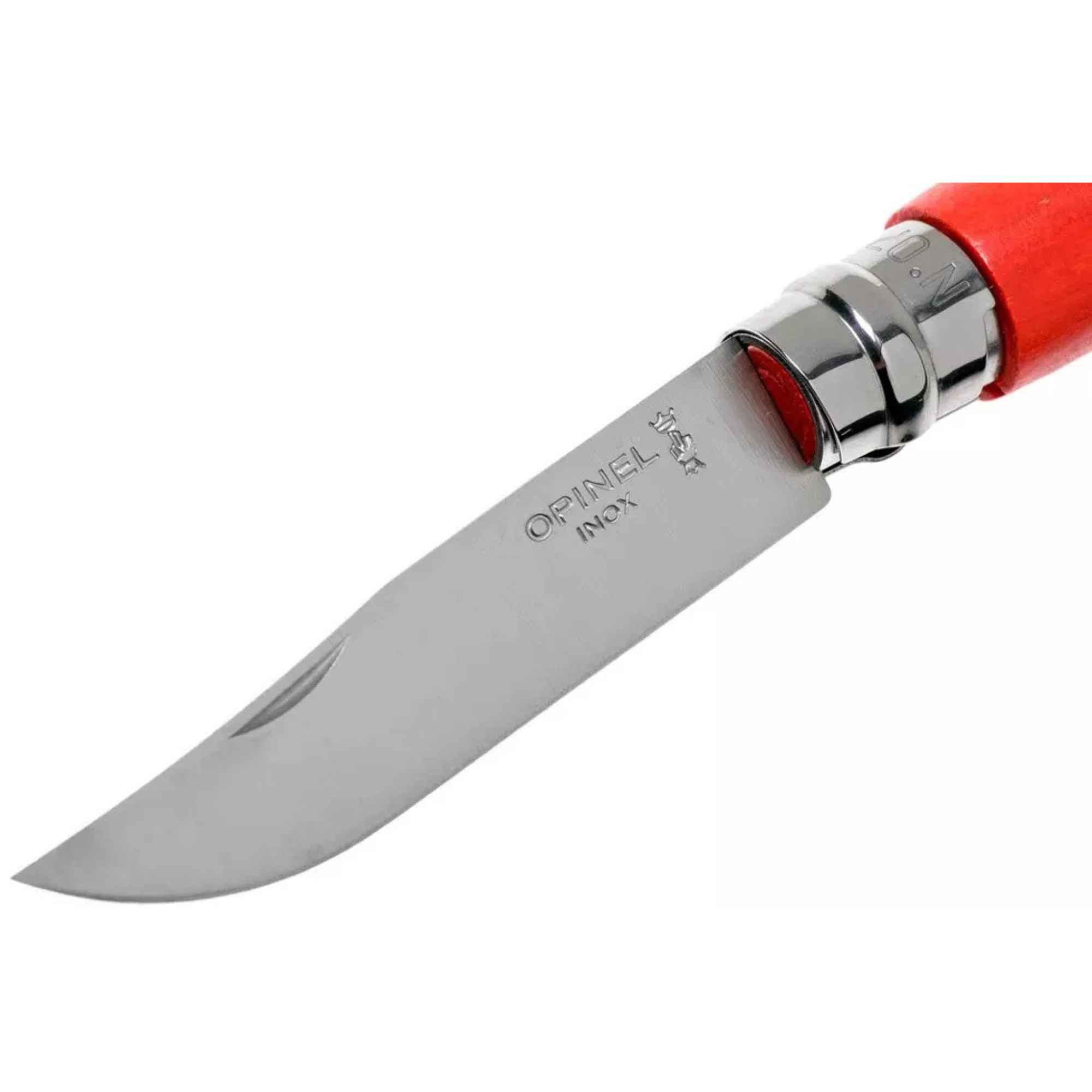 Opinel #7 Stainless Steel Bushwhacker Trekking Folding Pocket Knife (Orange)