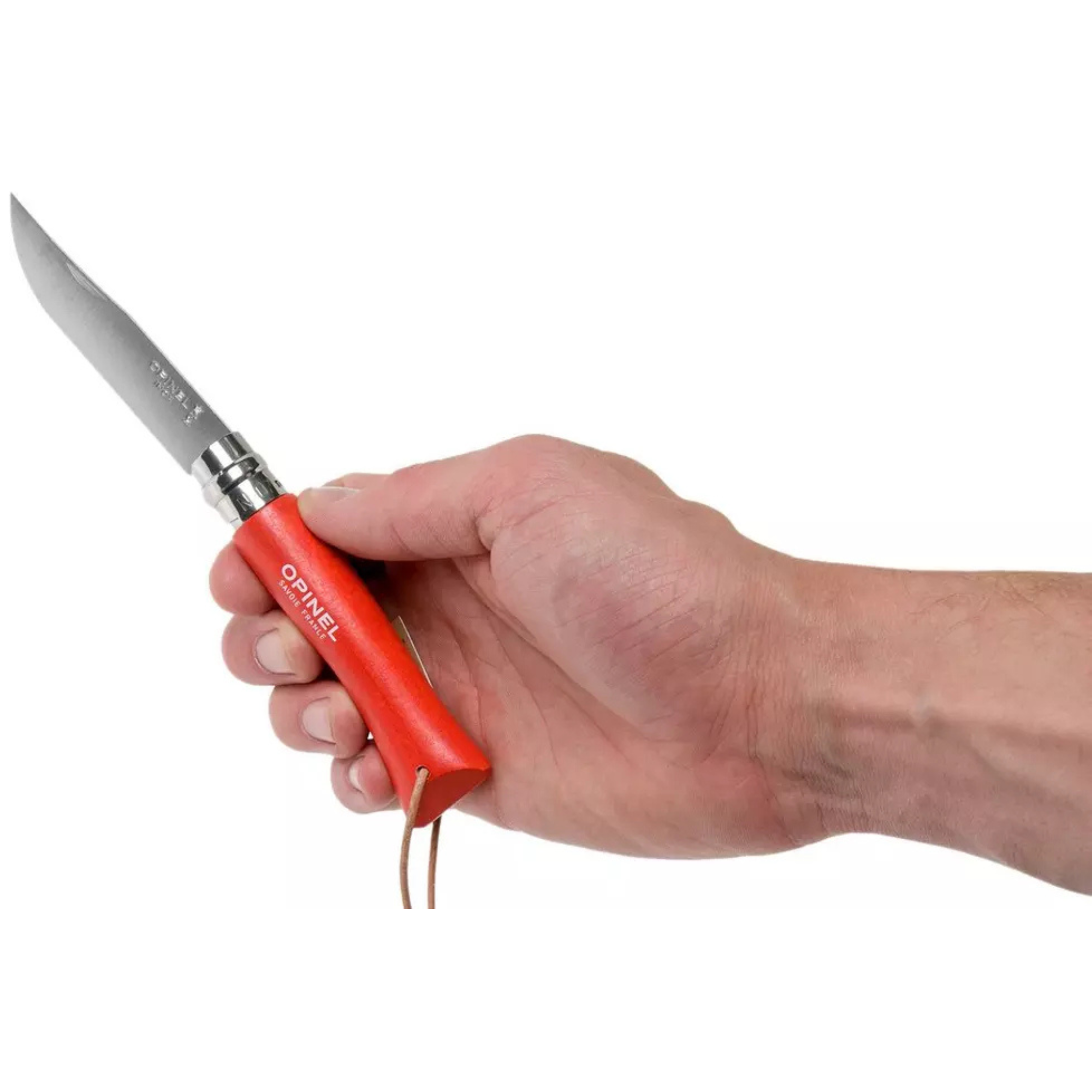 Opinel #7 Stainless Steel Bushwhacker Trekking Folding Pocket Knife (Orange)