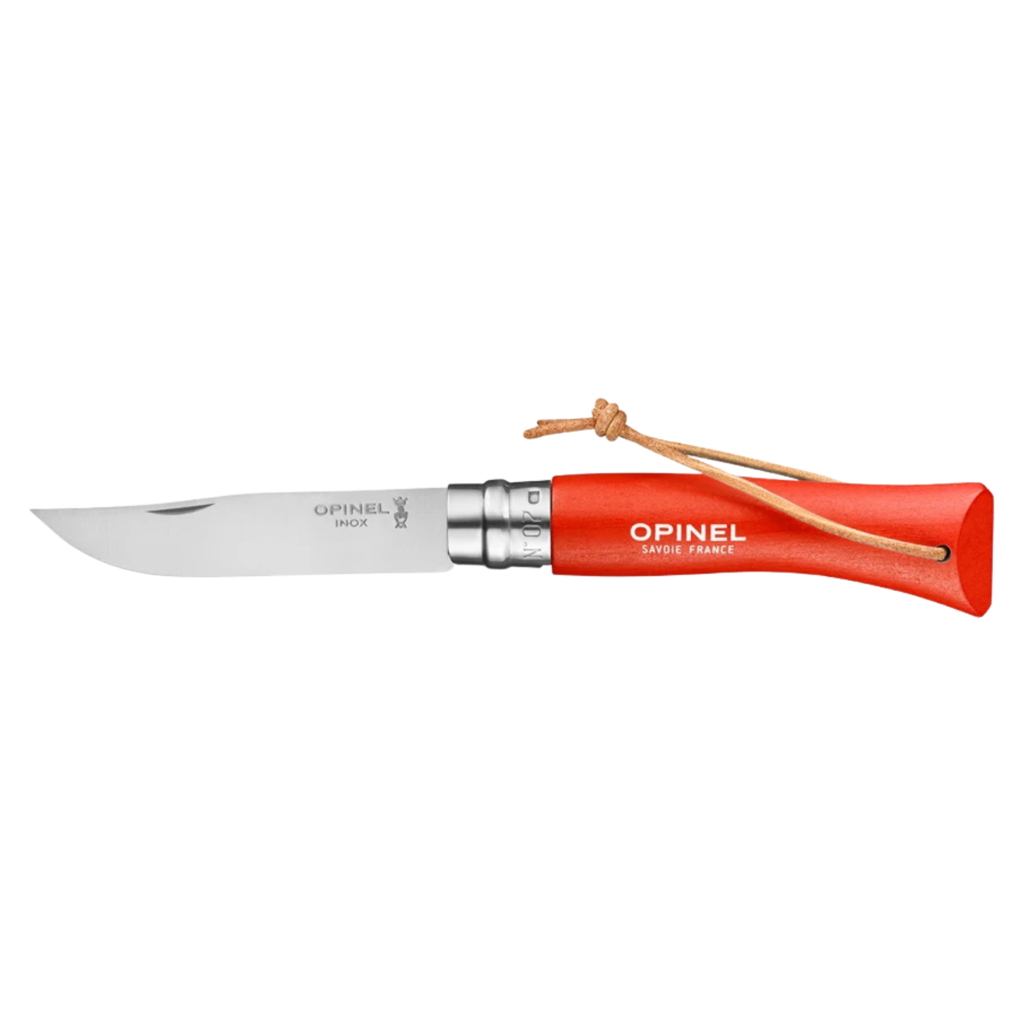 Opinel #7 Stainless Steel Bushwhacker Trekking Folding Pocket Knife (Orange)