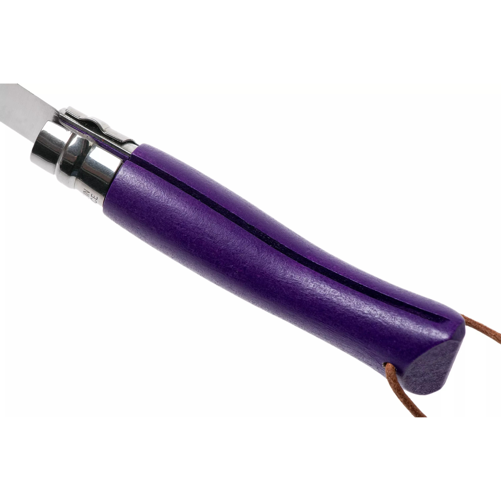 Opinel #7 Stainless Steel Bushwhacker Trekking Folding Pocket Knife (Purple)