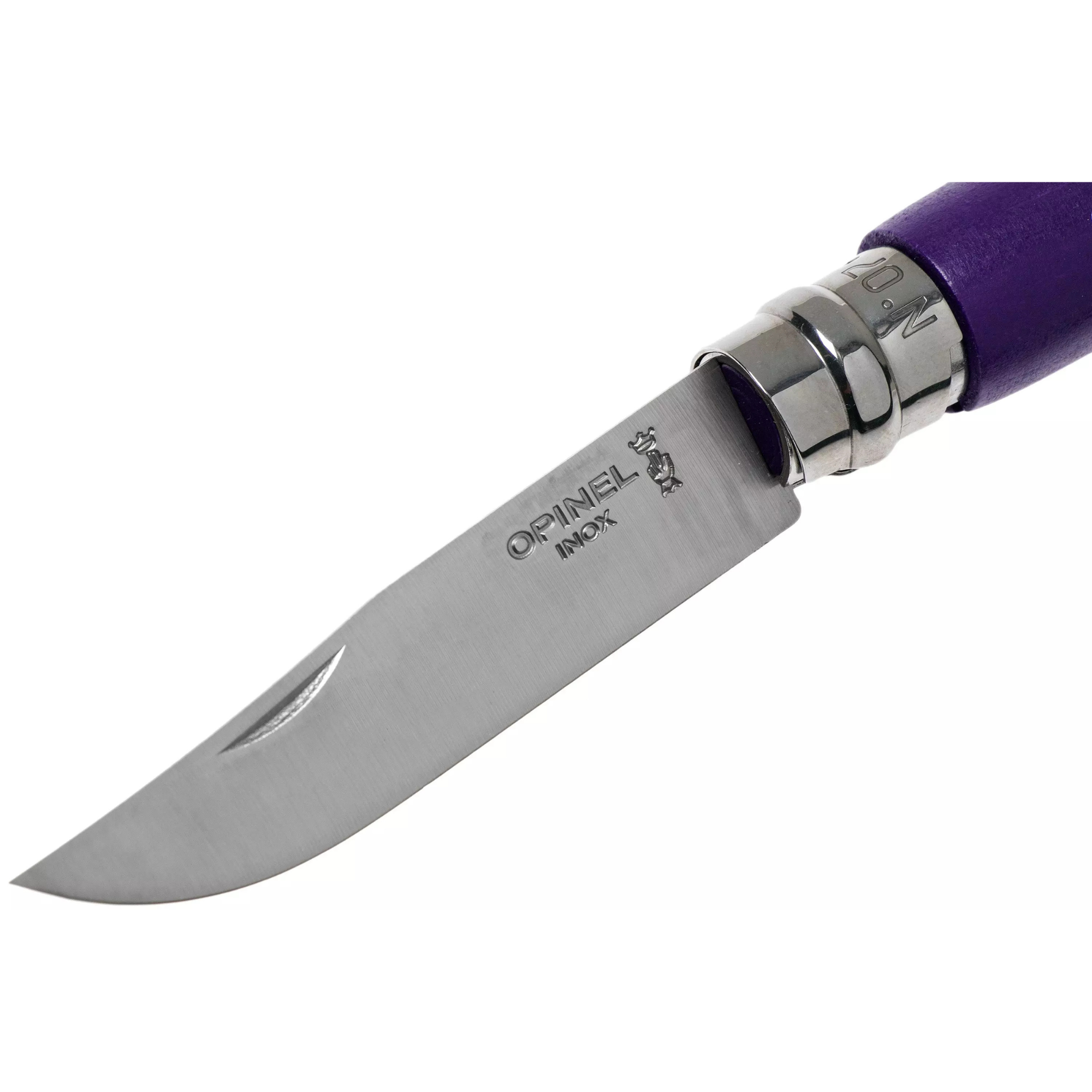 Opinel #7 Stainless Steel Bushwhacker Trekking Folding Pocket Knife (Purple)