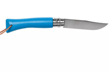 Load image into Gallery viewer, Opinel #7 Stainless Steel Trekking Folding Pocket Knife (Cyan Blue)