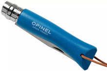 Load image into Gallery viewer, Opinel #7 Stainless Steel Trekking Folding Pocket Knife (Cyan Blue)