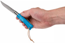 Load image into Gallery viewer, Opinel #7 Stainless Steel Trekking Folding Pocket Knife (Cyan Blue)