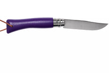 Load image into Gallery viewer, Opinel #7 Stainless Steel Trekking Folding Pocket Knife (Purple)
