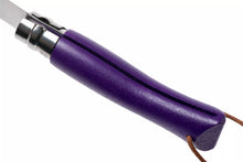 Load image into Gallery viewer, Opinel #7 Stainless Steel Trekking Folding Pocket Knife (Purple)
