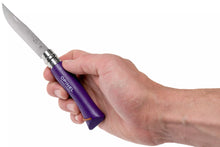 Load image into Gallery viewer, Opinel #7 Stainless Steel Trekking Folding Pocket Knife (Purple)