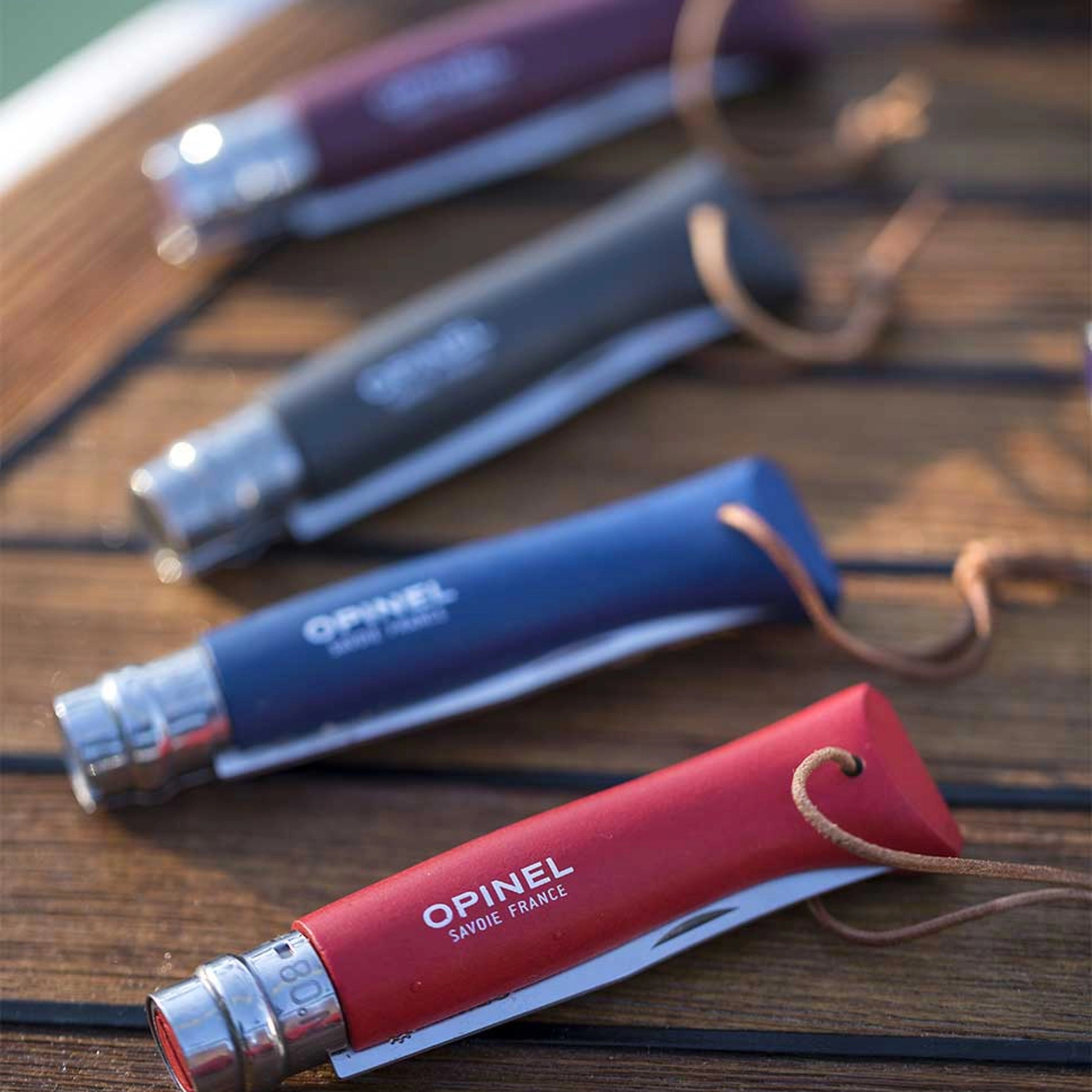 Opinel #8 Stainless Steel Bushwhacker Trekking Folding Pocket Knife (Dark Blue)