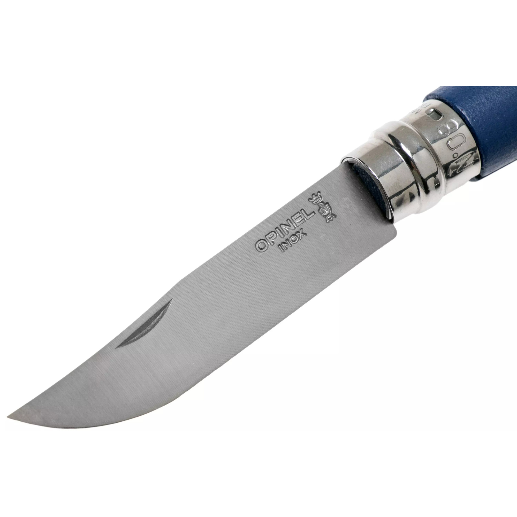 Opinel #8 Stainless Steel Bushwhacker Trekking Folding Pocket Knife (Dark Blue)