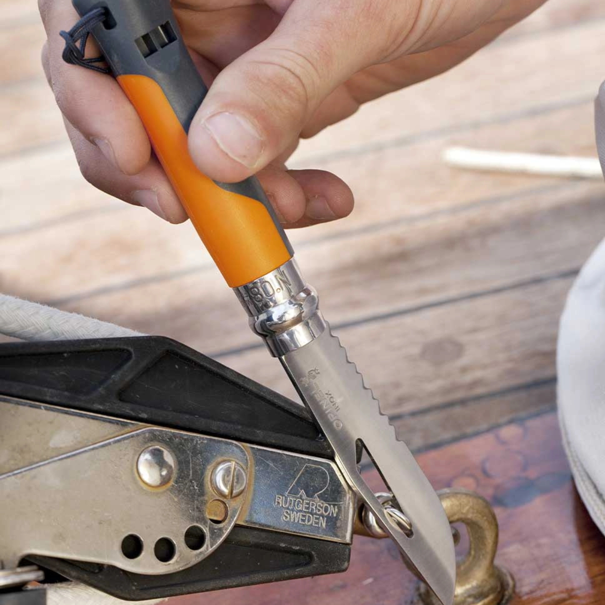 Opinel #8 Stainless Steel Outdoor Knife (Orange)