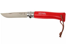 Load image into Gallery viewer, Opinel #8 Stainless Steel Trekking Folding Pocket Knife (Red)