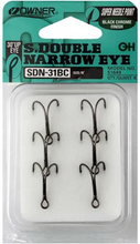 Load image into Gallery viewer, Owner Salmon Fly Narrow Eye Double Hook (Size 10)(6 Pack)