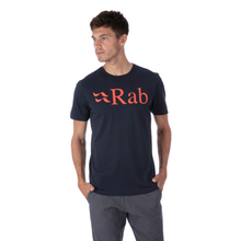 Load image into Gallery viewer, Rab Men's Stance Logo Organic Cotton Short Sleeve Tee (Beluga)