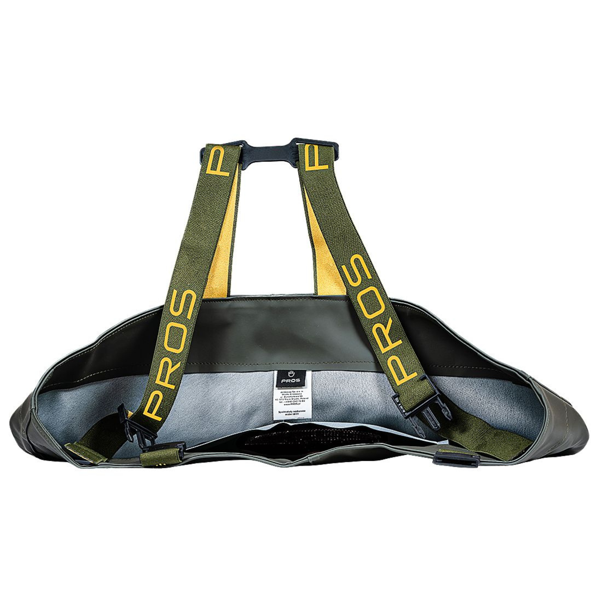 Pros Unisex PVC/Polyester Bootfoot Cleated Chest Waders (Olive Green)