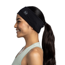 Load image into Gallery viewer, Buff Merino Wool Lightweight Headband (Solid Black)
