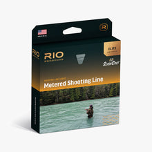 Load image into Gallery viewer, Rio Elite Metered Connectcore Shooting Fly Line (0.037in/Floating/30m)(Orange/Blue)