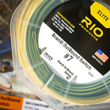 Load image into Gallery viewer, RIO Elite Scandi Outbound Switch Fly Line (#8/Floating/110ft)(Dark Green/Orange/Yellow)
