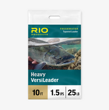 Load image into Gallery viewer, Rio Heavy Versileader (25lb/Fast Sink/10ft)(Black/Gray Loop)