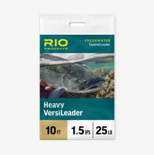 Load image into Gallery viewer, Rio Heavy Versileader (25lb/Medium Sink/10ft)(Black/Red Loop)
