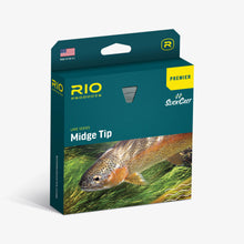 Load image into Gallery viewer, RIO Premier Midge Tip Long Fly Line (#6/Floating/1.5ips/90ft)(Clear/Melon/Beige)