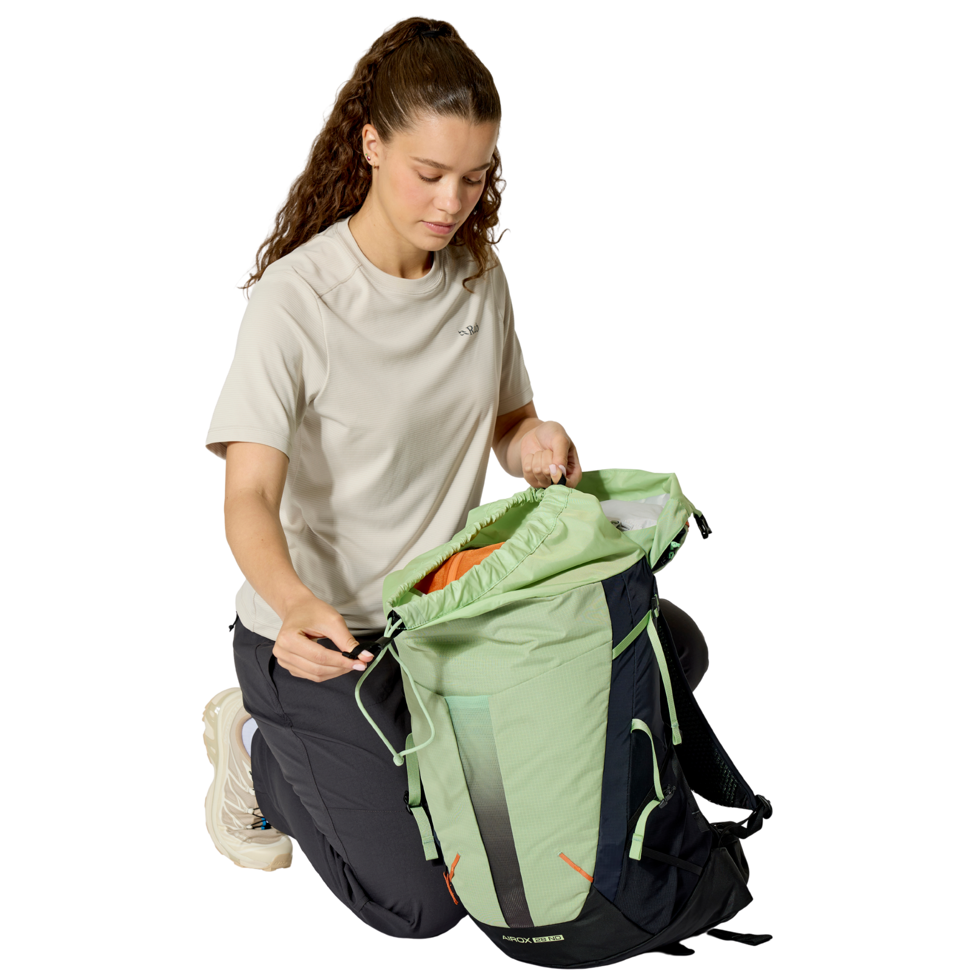 Rab Airox ND28 Narrow Dimension 28L Hiking Daysack Fig Green Black FGB QAQ-13
