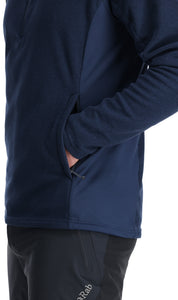 Rab Men's Capacitor Pull-On Half Zip Fleece Top (Deep Ink)