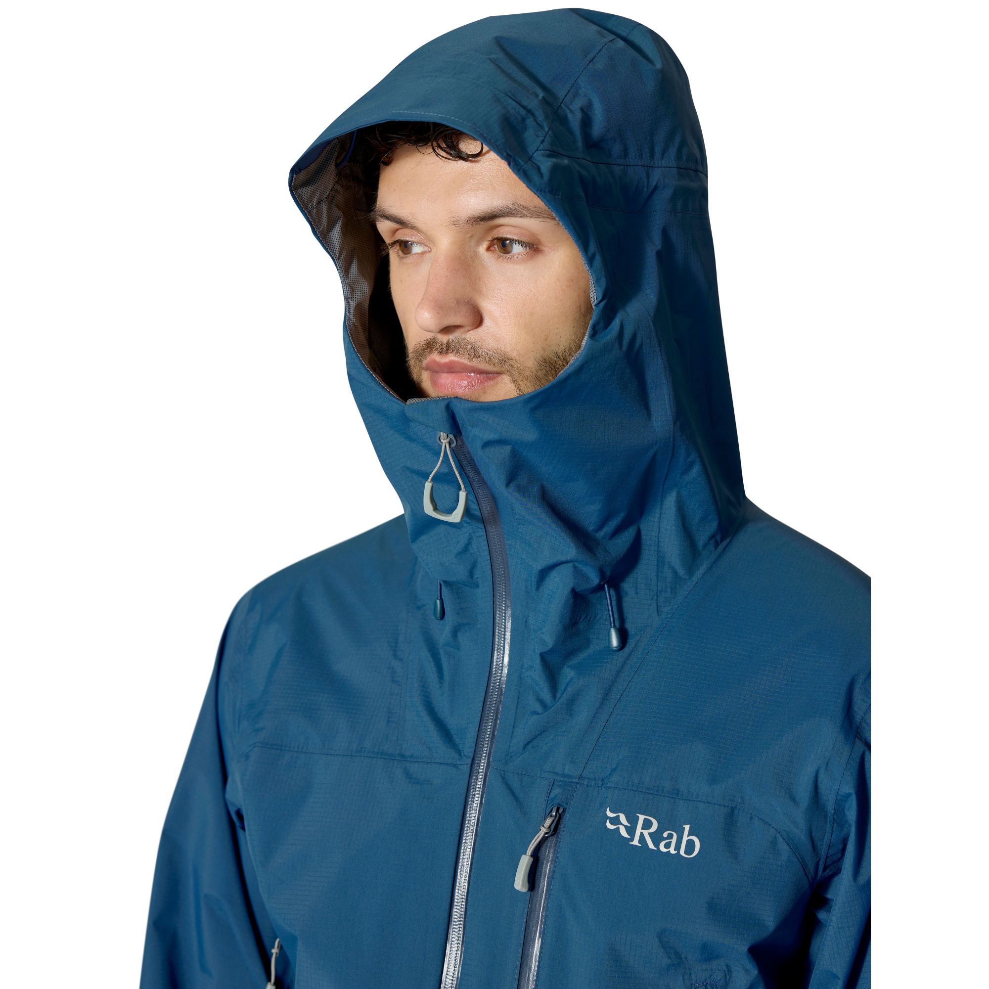 Rab Men's Downpour Mountain 2.5L Waterproof Jacket (Tempest Blue)