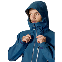 Load image into Gallery viewer, Rab Men's Downpour Mountain 2.5L Waterproof Jacket (Tempest Blue)