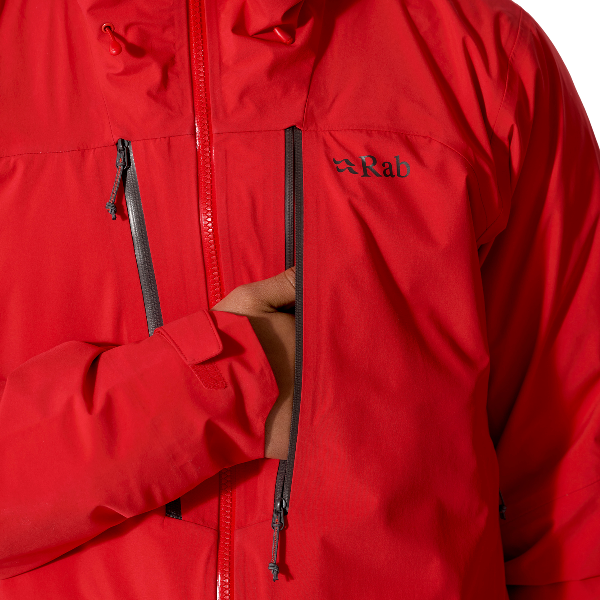 Rab Men's Firewall Guide 3L Waterproof Jacket Summit Red SUR QWI-81