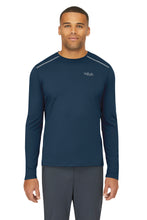 Load image into Gallery viewer, Rab Men's Force Long Sleeve Technical Top (Tempest Blue)