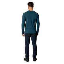 Load image into Gallery viewer, Rab Men's Force Long Sleeve UPF40 Technical Tee (Tempest Blue)
