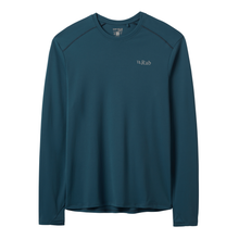 Load image into Gallery viewer, Rab Men's Force Long Sleeve UPF40 Technical Tee (Tempest Blue)