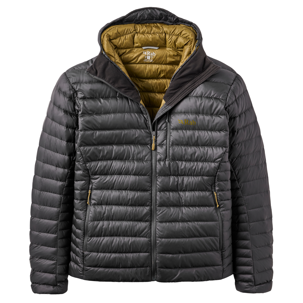 Rab Men's Microlight Alpine Hooded Down Insulated Jacket Anthracite ANT QDB-92