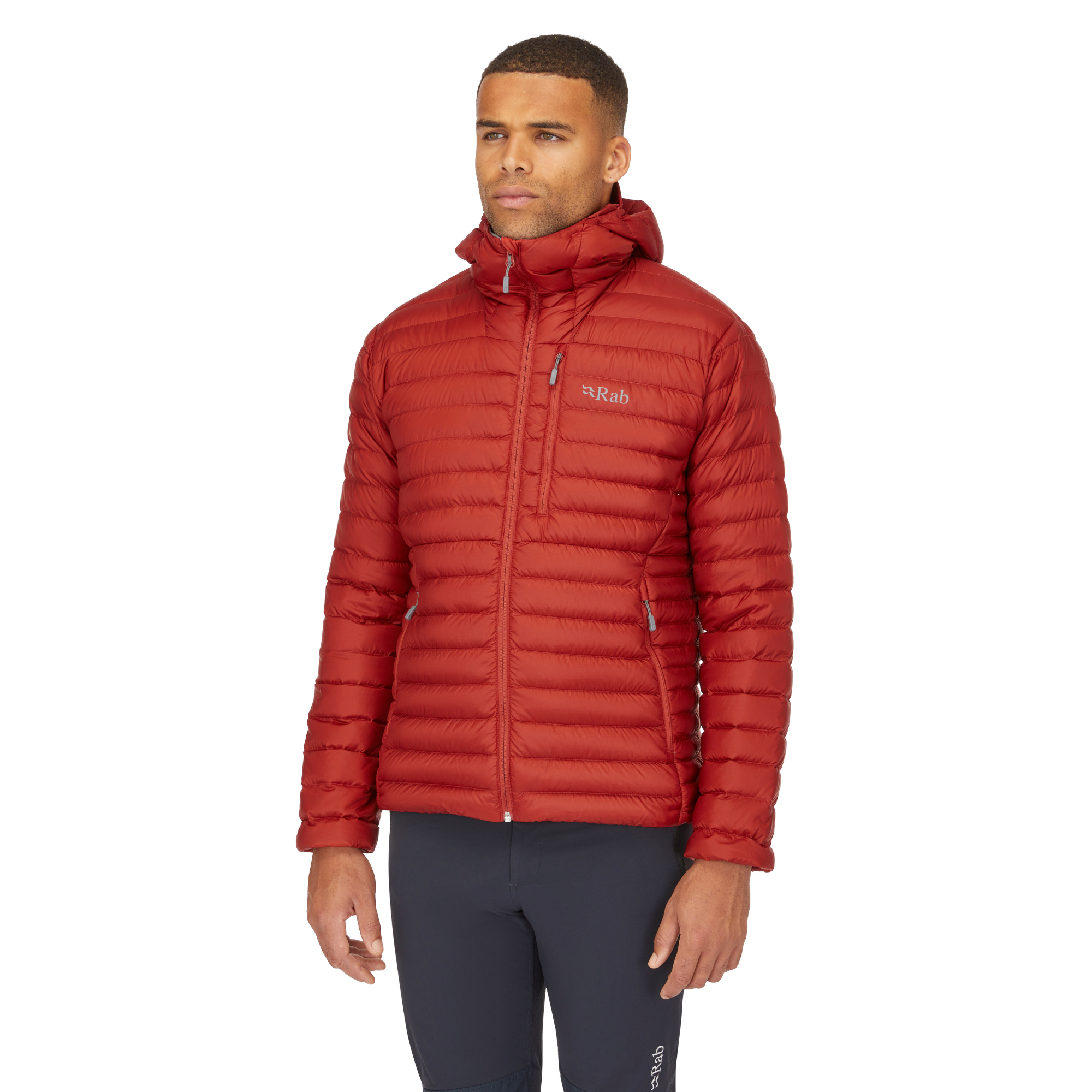 Rab Men's Microlight Alpine Hooded Down Insulated Jacket (Tuscan Red)