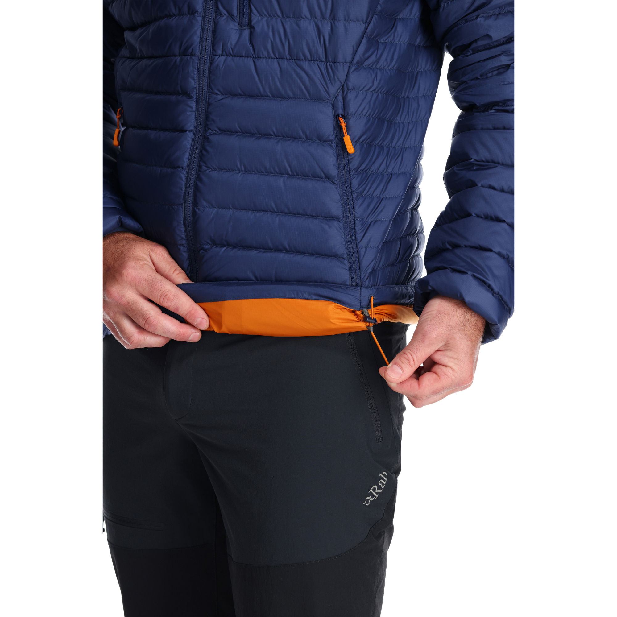 Rab Men's Microlight Insulated Down Jacket (Deep Ink/Marmalade)