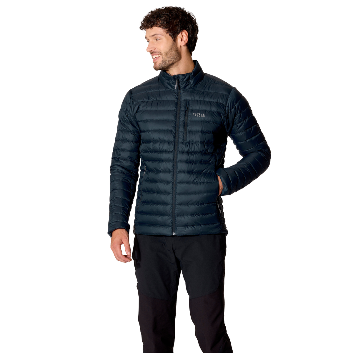 Rab Men's Microlight Insulated Down Jacket Galaxy Blue GXB QDB-94
