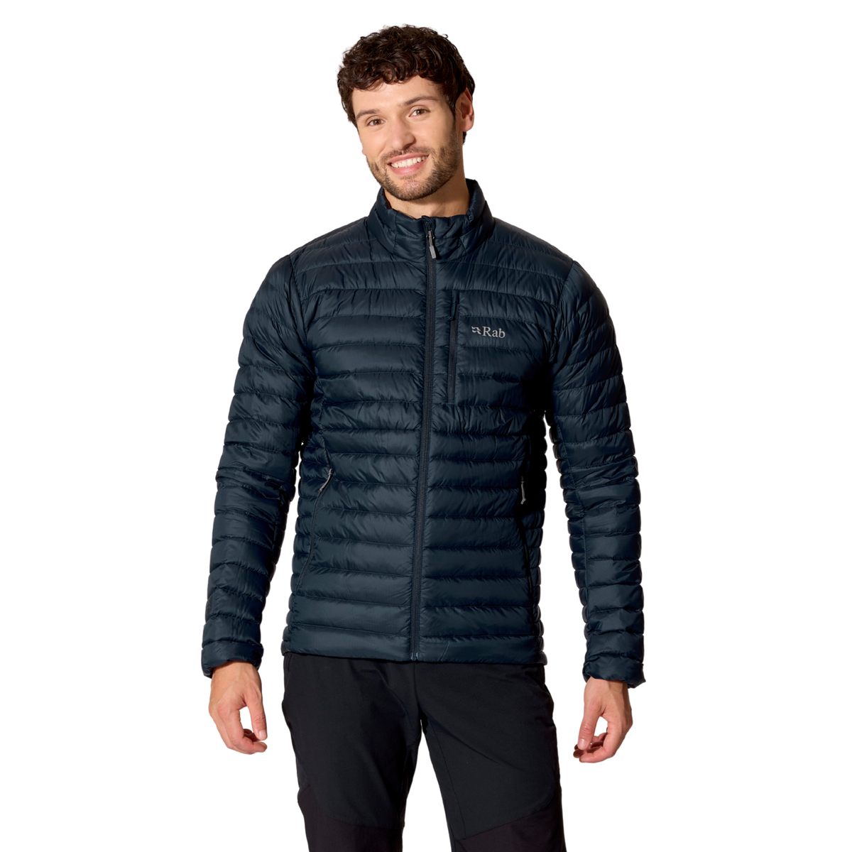 Rab Men's Microlight Insulated Down Jacket Galaxy Blue GXB QDB-94