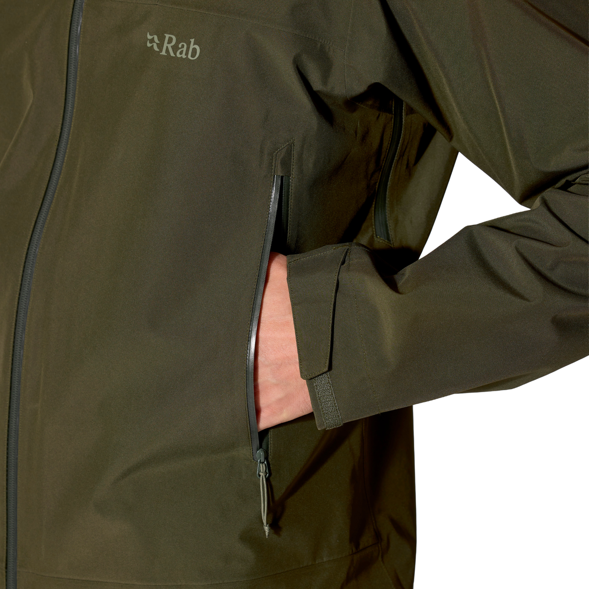 Rab Men's Namche 3L Gore-Tex Waterproof Jacket Army ARM QWI-87