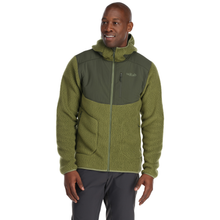 Load image into Gallery viewer, Rab Men's Outpost Full Zip Hooded Fleece (Chlorite Green)
