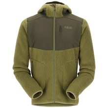 Load image into Gallery viewer, Rab Men's Outpost Full Zip Hooded Fleece (Chlorite Green)