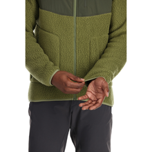 Load image into Gallery viewer, Rab Men's Outpost Full Zip Hooded Fleece (Chlorite Green)