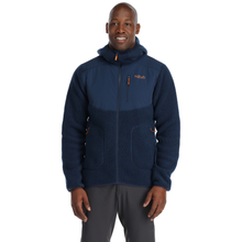 Load image into Gallery viewer, Rab Men's Outpost Full Zip Hooded Fleece (Deep Ink)
